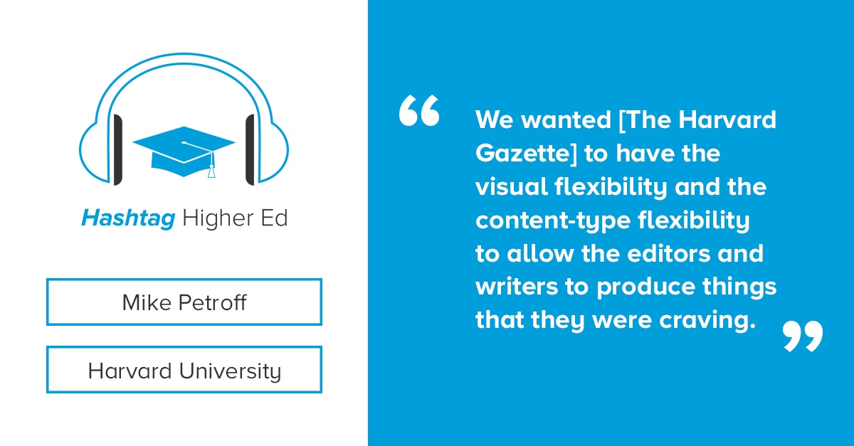 Mike Petroff Hashtag Higher Ed Podcast